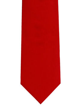 Plain Bright Red Tie